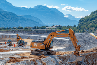 Équipements de chantier modernes en Rhône-Alpes pour une construction sécurisée