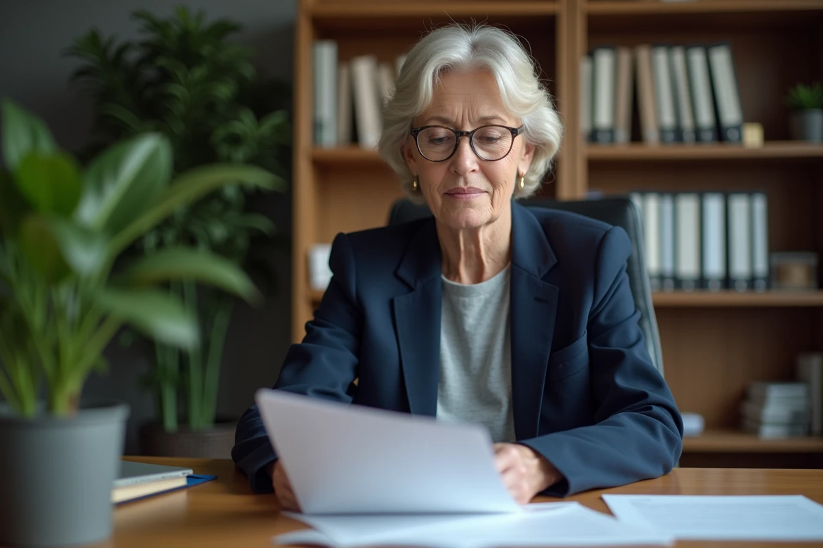 Enseignante en fin de carrière consultant sa grille indiciaire hors classe dans un bureau administratif