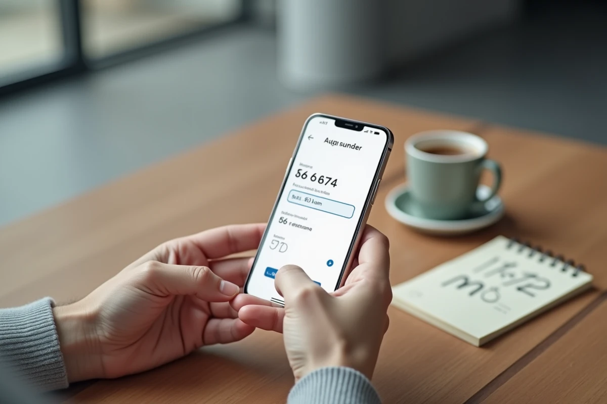 Recherche d'un numéro de téléphone 06 sur un site d'annuaire inversé gratuit affiché sur smartphone